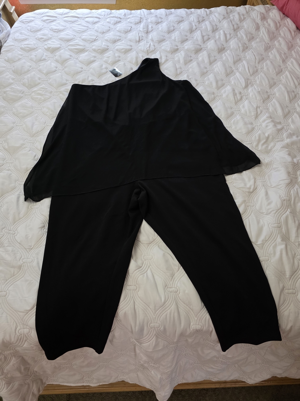 Avenue Black One-Shoulder Jumpsuit Romper